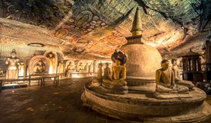 Dambulla Royal Cave Temple and Golden Temple